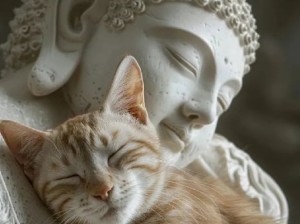 雕像也会很开心！就没有猫猫上不去的地方
